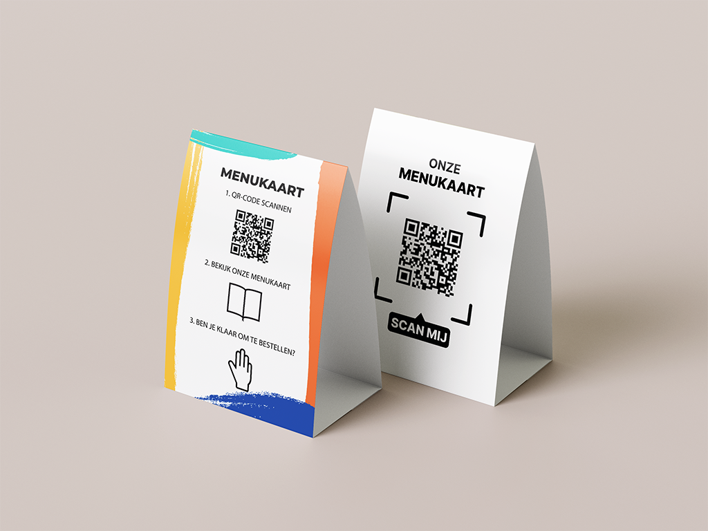 Tafelkaart voor QR menukaart